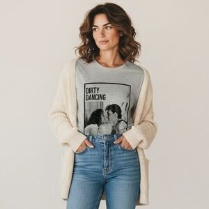 Gray Dirty Dancing Graphic Long Sleeve Shirt 2XL Handmade Retro Movie Tee